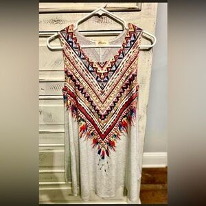 Tribal Print Sleeveless Dress